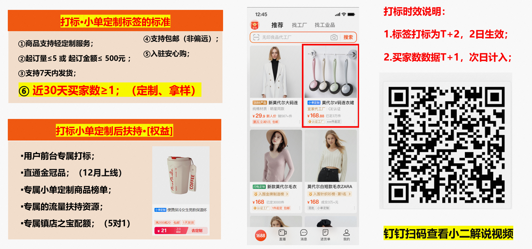 1688的小单定制商品与权益介绍 1688的小单定制商品与权益介绍