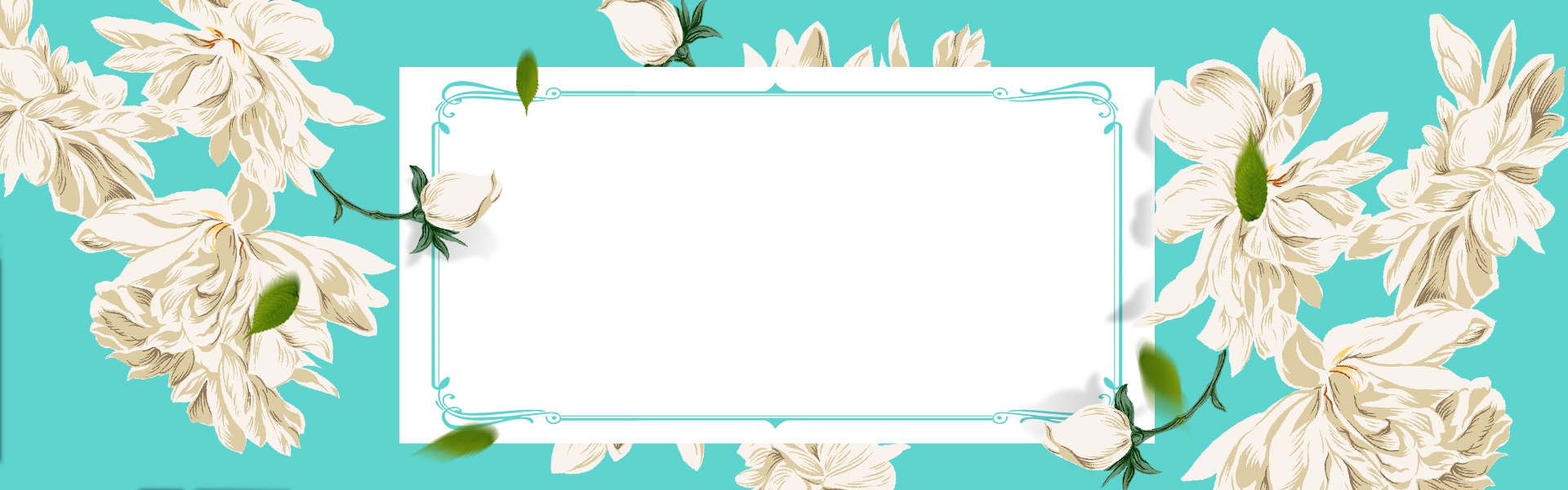 清新花朵淘宝店铺背景图片素材