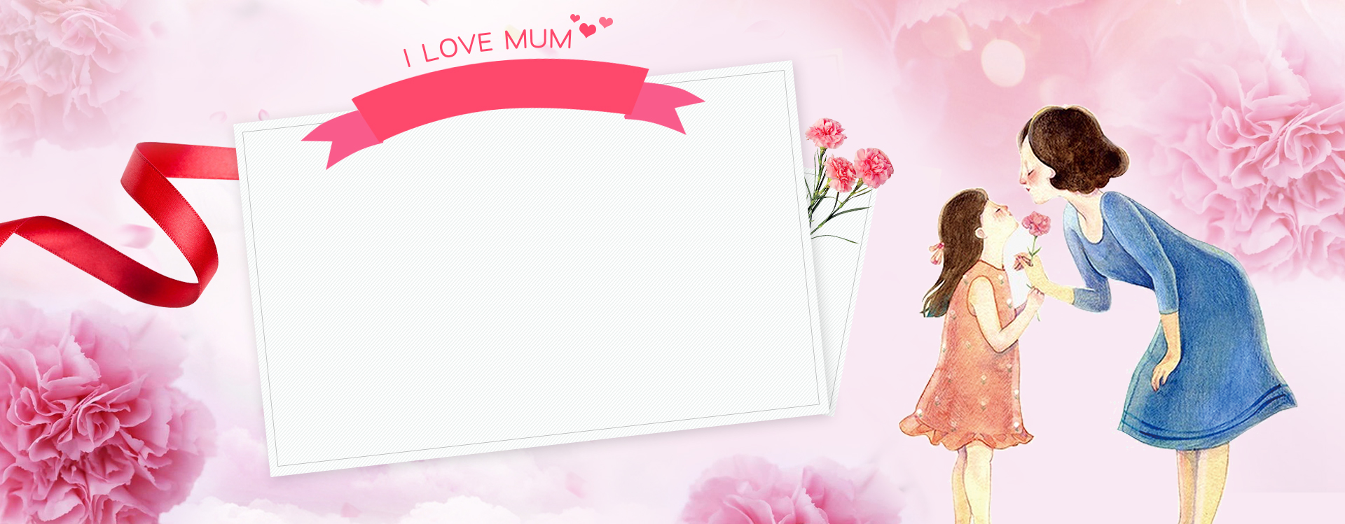 粉色淘宝店铺母亲节背景图片素材