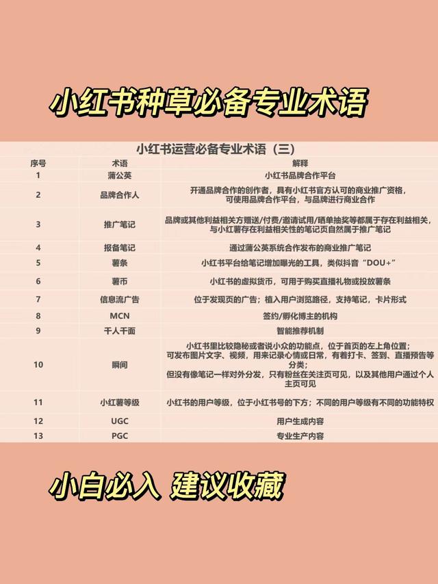 新媒体运营必备:小红书种草专业术语合集(三) 新媒体运营必备:小红书种草专业术语合集(三)