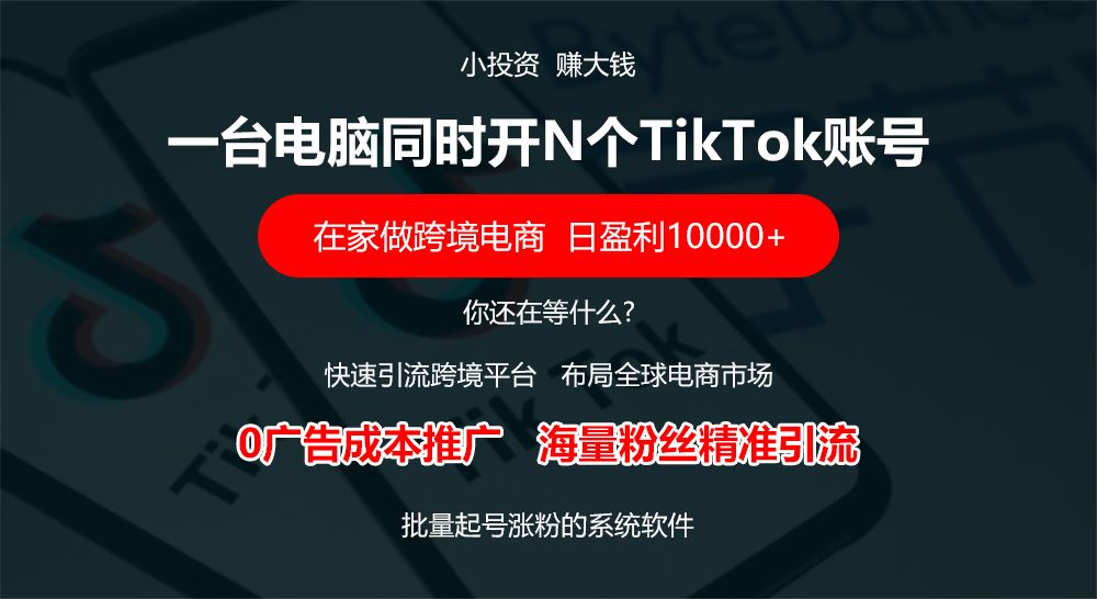 Tiktok云控/群控软件，引流独立站的方式