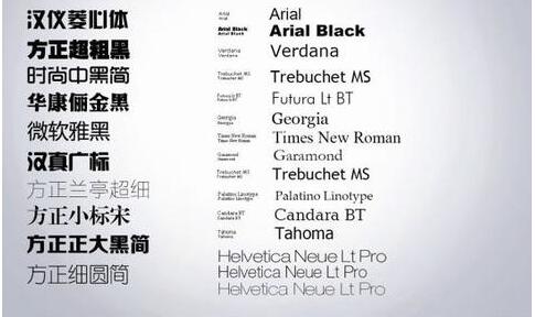 淘宝美工常用的字体有哪些?如何选择合适字体