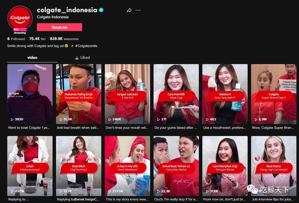 TikTok代运营|全网累计百万粉丝，看Colgate（高露洁）如何 …