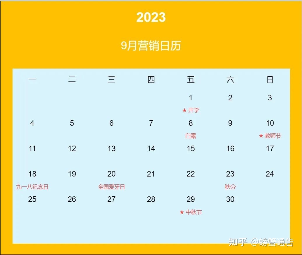 2023小红书全年营销日历（附热点话题）