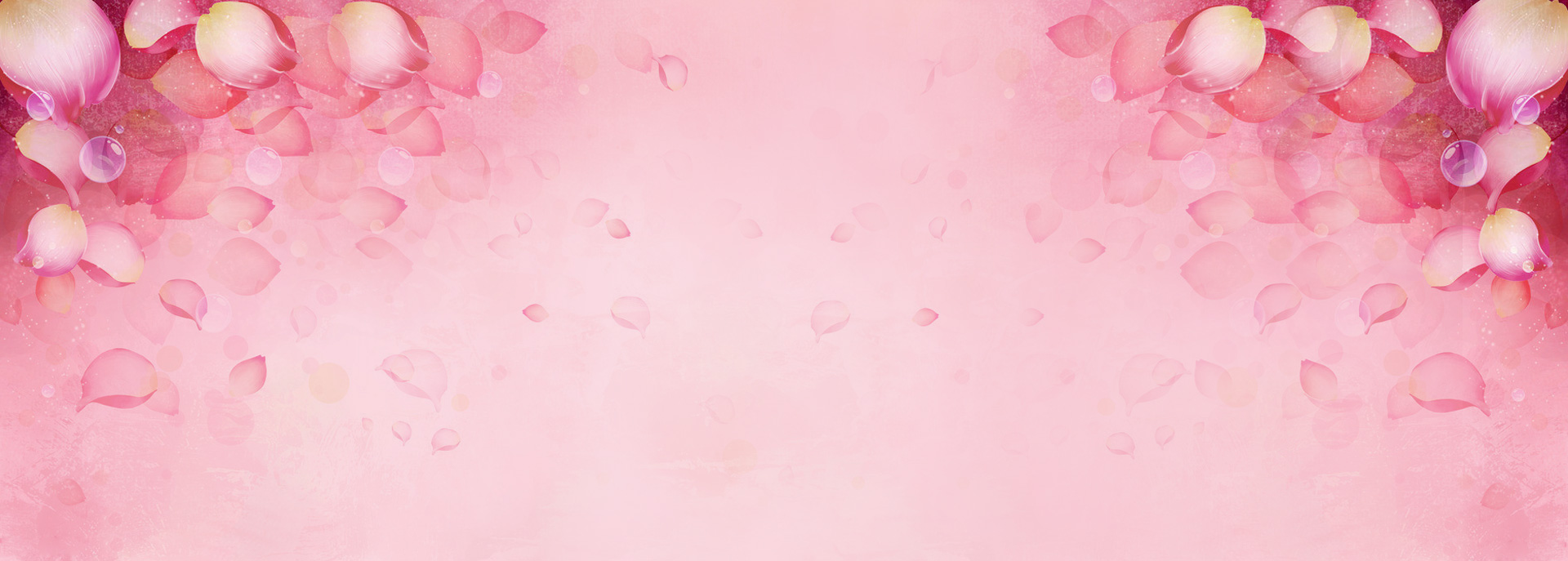 浪漫粉色花瓣淘宝店铺背景图片素材