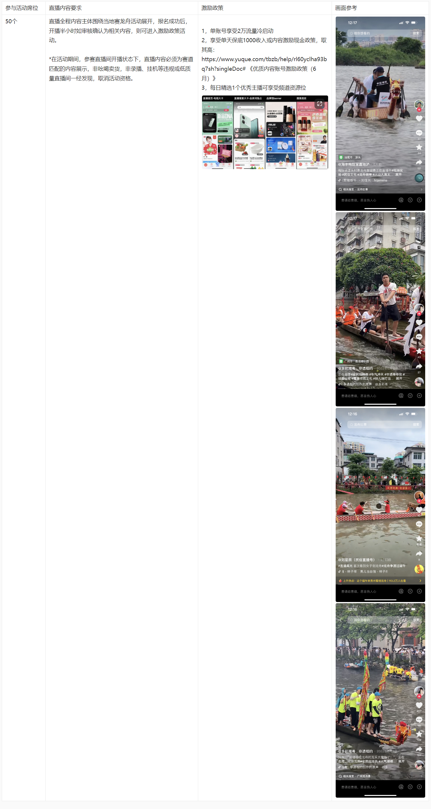 淘宝直播赛龙舟现场直击主播招募要求是什么？