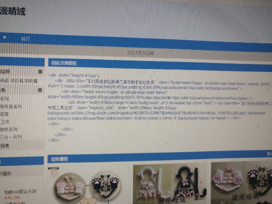 淘宝自定义代码不显示图片是怎么回事? 淘宝自定义代码不显示图片是怎么回事?