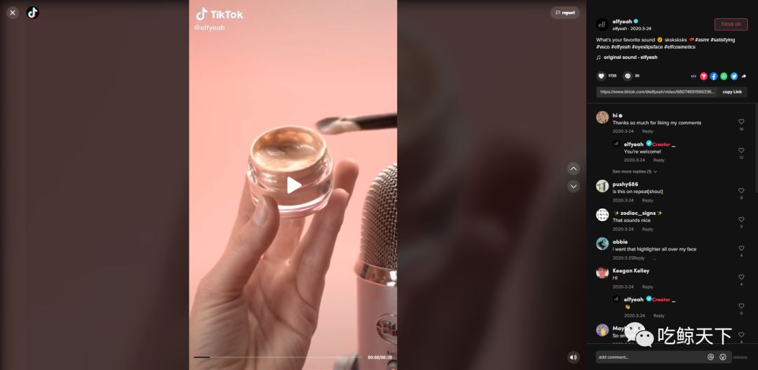 海外网红营销|播放量破亿，e.l.f如何玩转TikTok占领美妆营销 …