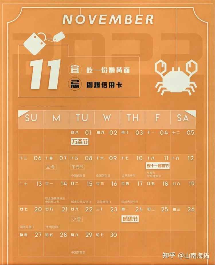 2022年全年营销日历，附上小红书五大营销主题！