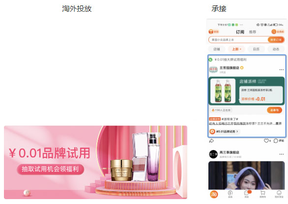 速看！淘宝订阅发布￥0.01店铺派样营销玩法组织