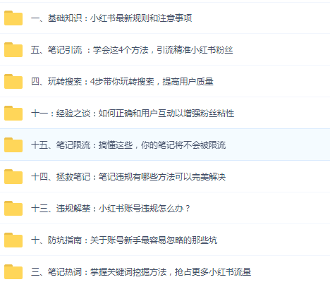 小红书快速涨粉方法参考？（附小红书教学运营资料）