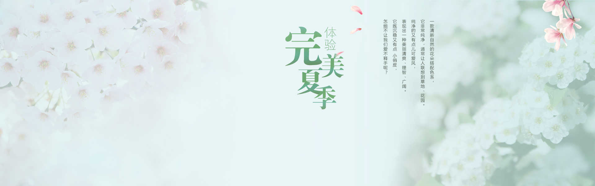 清新夏季淘宝店铺背景图片素材