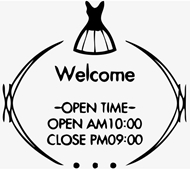 简洁黑色女装淘宝店铺营业时间图片素材