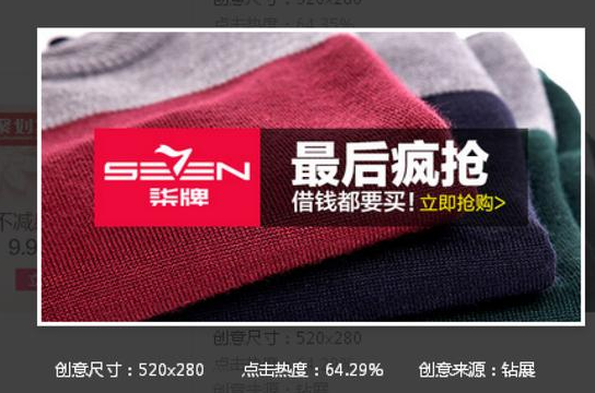 高点击率淘宝钻展创意图怎么做?