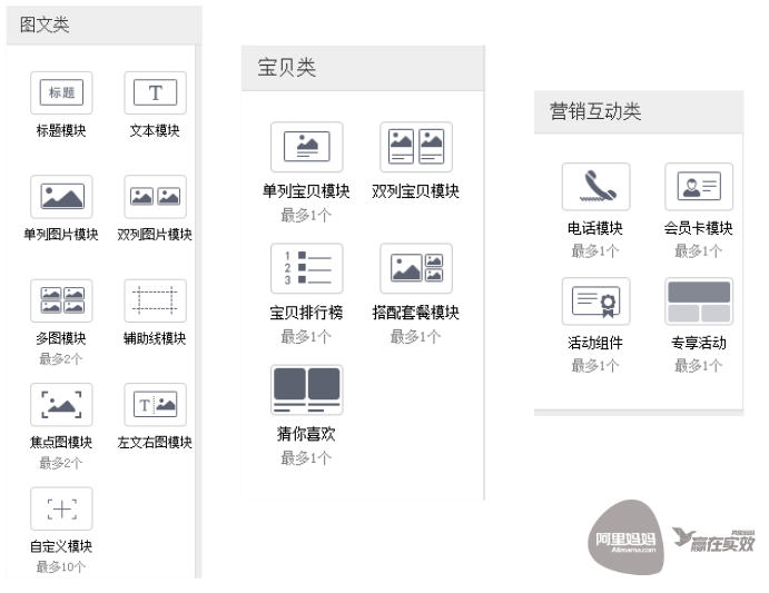 手机淘宝店铺首页装修技巧