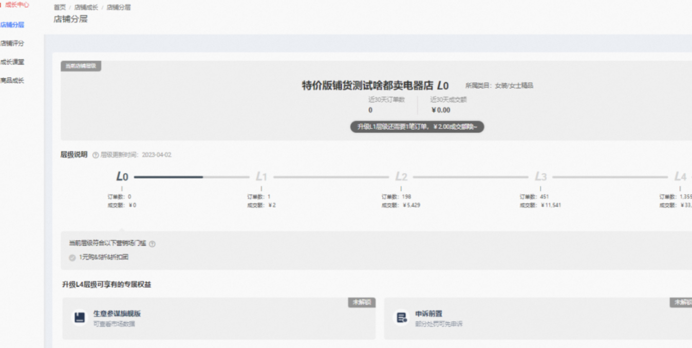 关于淘宝特价版店铺分层规则升级的通知