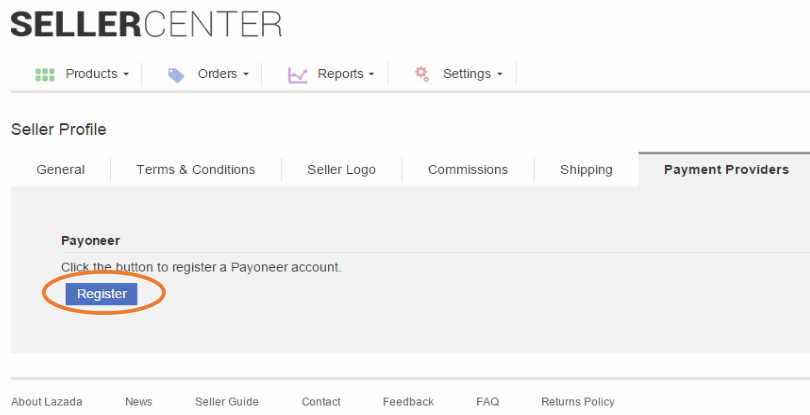 如何在Lazada卖家中心注册或对接您的Payoneer企业账号？