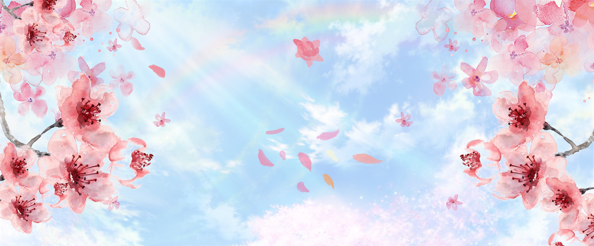 超浪漫樱花淘宝店铺背景图片素材