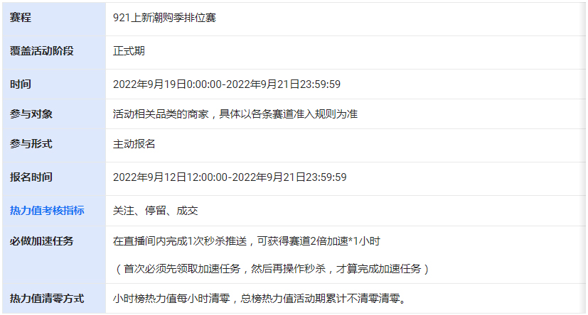 淘宝直播921秋上新活动开启招商