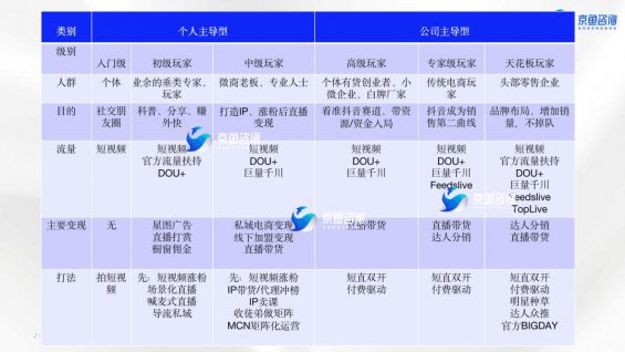 抖音生态的6大玩家，他们的打法和变现方式