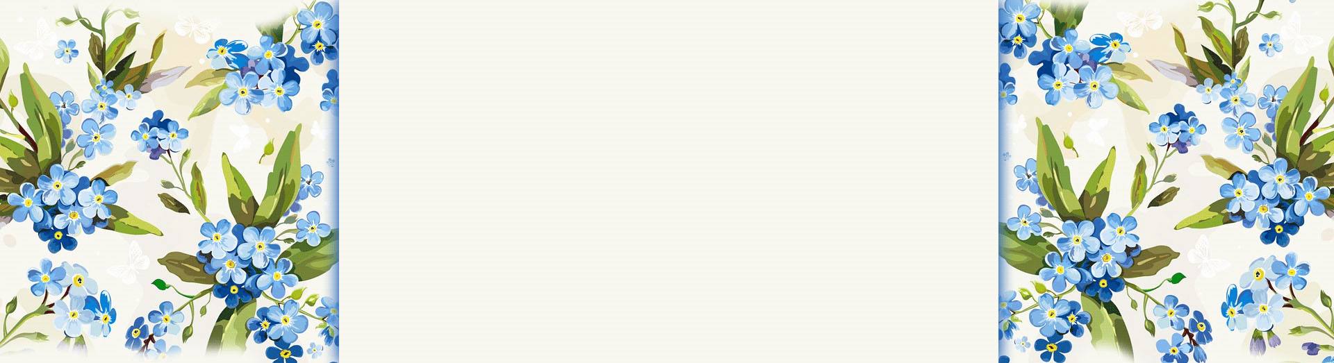 蓝色花朵淘宝店铺固定背景图片素材