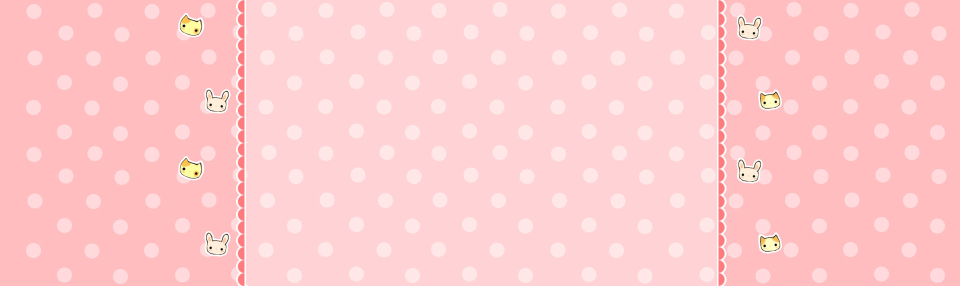 粉色可爱猫咪兔子淘宝店铺装修背景图片