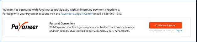 沃尔玛店铺如何设置Payoneer收款账号？