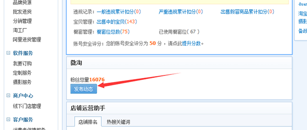 手机淘宝自定义菜单如何设置？