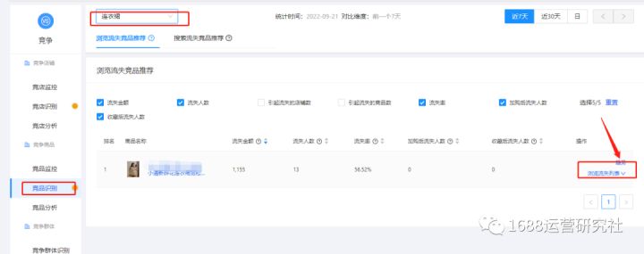 1688上线竞店识别，让运营高效做出店铺诊断！