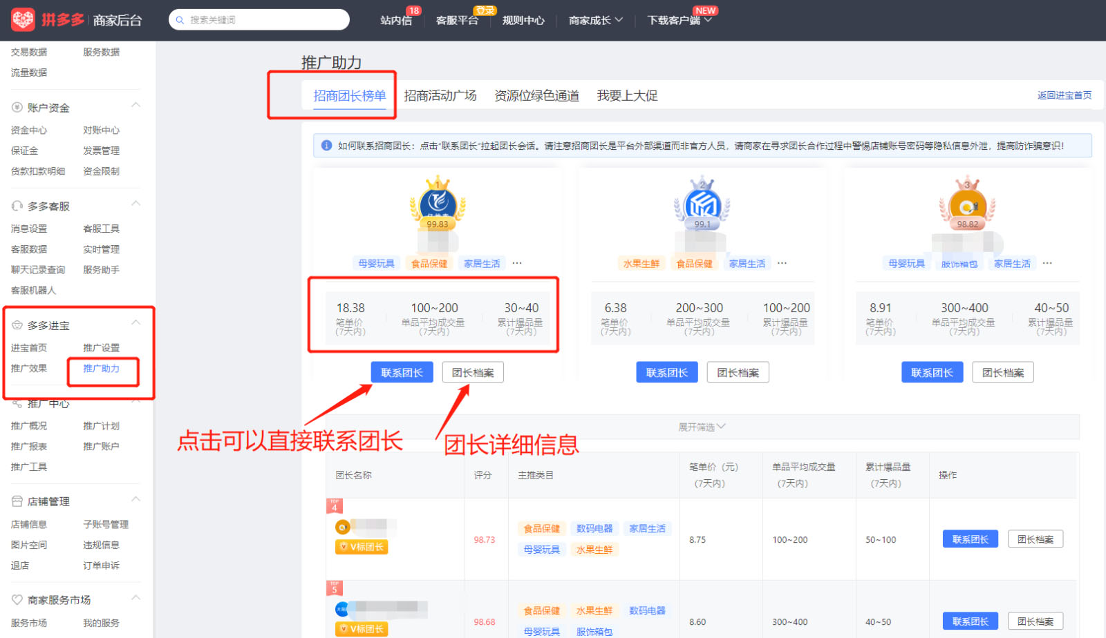 拼多多招商团长助力商家获取站外百万流量