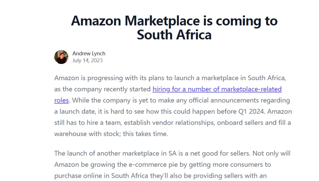 Takealot与亚马逊正面交锋,商品一小时送货上门 Takealot与亚马逊正面交锋,商品一小时送货上门