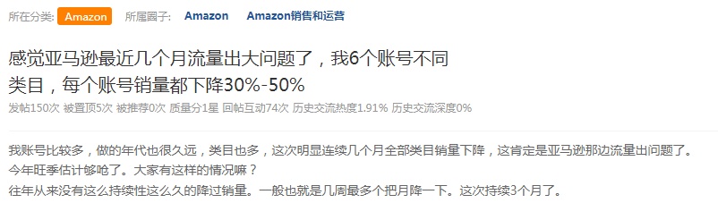美国电商市场二季度销售额和订单双双下降，出现十年来首次负增长