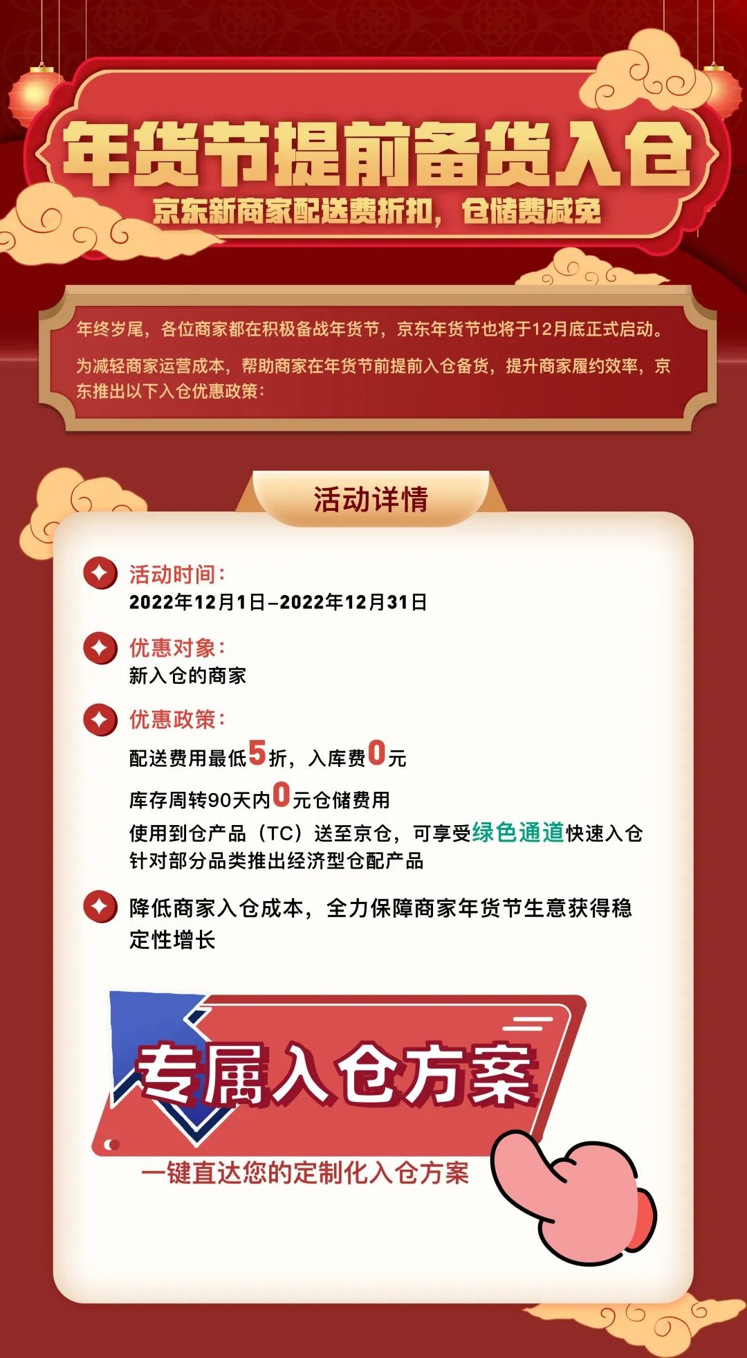 京东发布年货节入仓优惠政策，商家速看