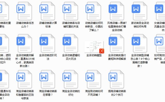 非标品全店动销