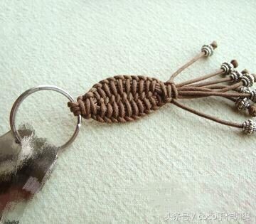 鱼形钥匙扣编绳教程 七步轻松学会 可利用手边现有线材制作