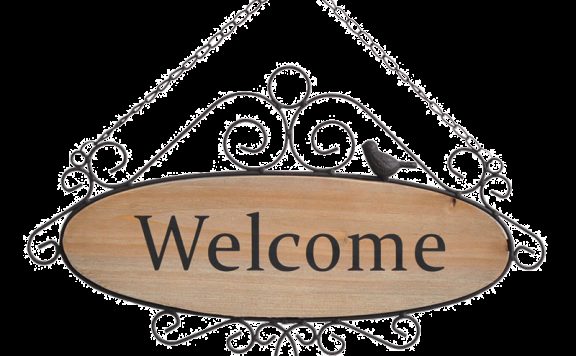 简洁铁艺淘宝店铺欢迎光临图片素材