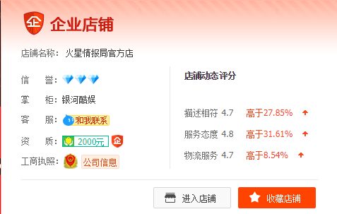 火星情报局淘宝官方店怎么样?