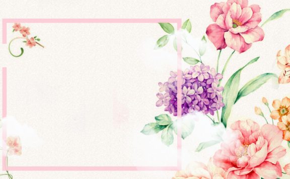 唯美花朵蝴蝶淘宝店铺背景图片素材