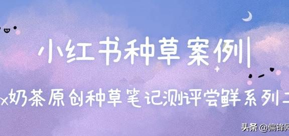 小红书种草案例｜xx奶茶饮料原创笔记测评尝鲜系列二