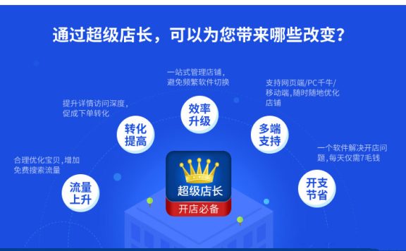 开店必备工具超级店长，店铺管理、数据分析都能搞定