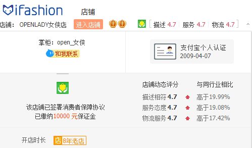 openlady女侠店店主是谁?openlady女侠店怎么样?