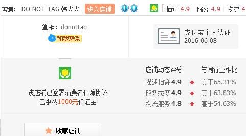 韩火火的淘宝店铺叫什么?