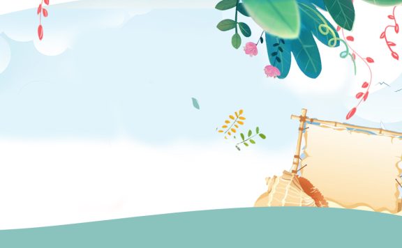 绿色夏季淘宝店铺背景图片素材